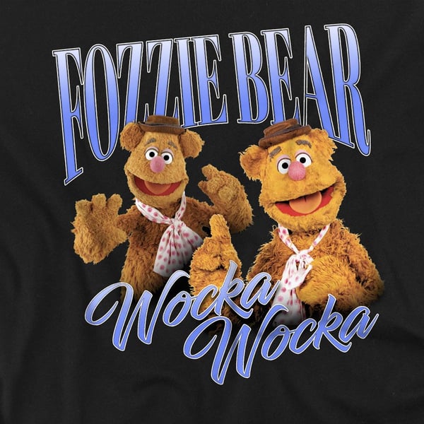 The Muppets Unisex Adult Bootleg Fozzie Bear T-Shirt
