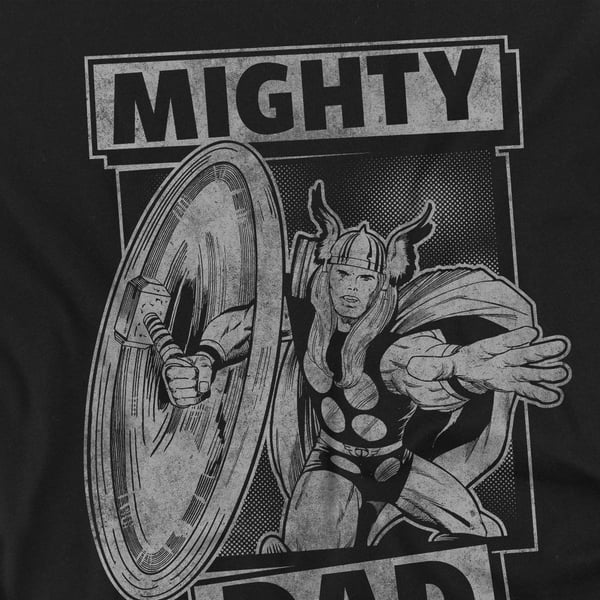 Thor Unisex Adult Mighty Dad Fathers Day T-Shirt