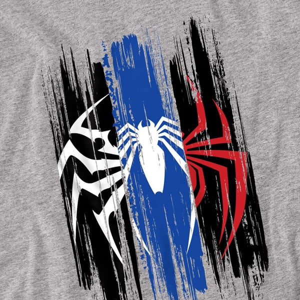 Spider-Man 2 Unisex Adult Gamerverse Stripes Spider T-Shirt