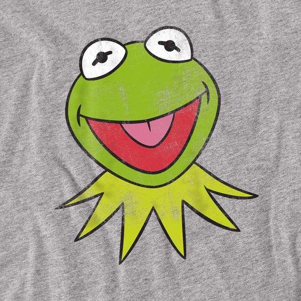 The Muppets Unisex Adult Kermit Head T-Shirt