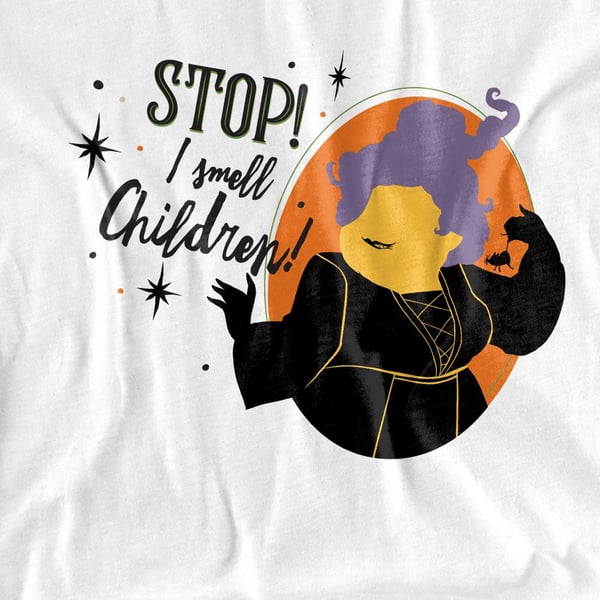 Hocus Pocus Unisex Adult Stop! I Smell Children! T-Shirt