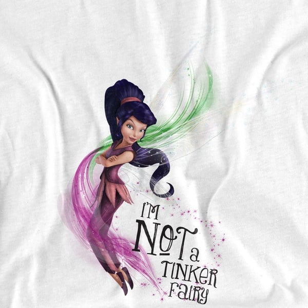 Disney Fairies Unisex Adult I´m Not A Tinker Fairy Vidia T-Shirt