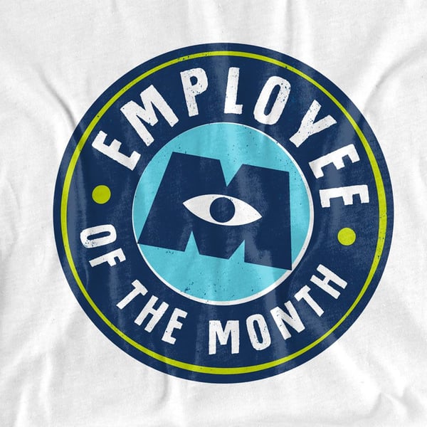 Monsters at Work Unisex Adult MIFT Employee Of The Month T-Shirt
