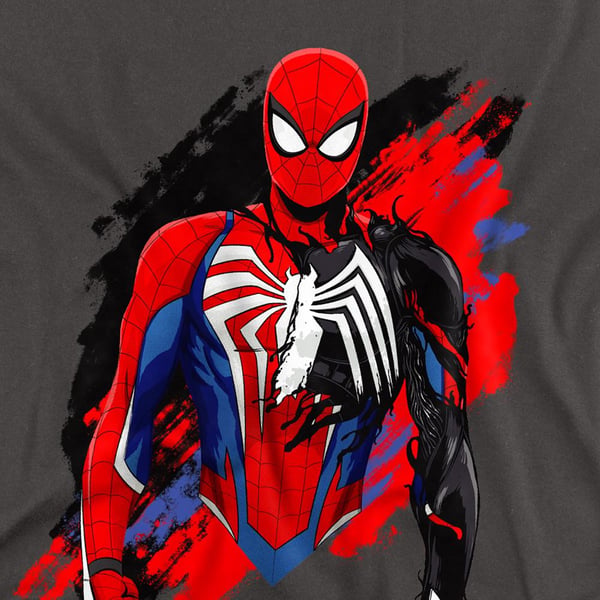 Spider-Man 2 Unisex Adult Gamerverse Symbiote T-Shirt