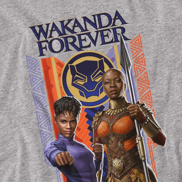 Black Panther: Wakanda Forever Unisex Adult Shuri Okoye T-Shirt