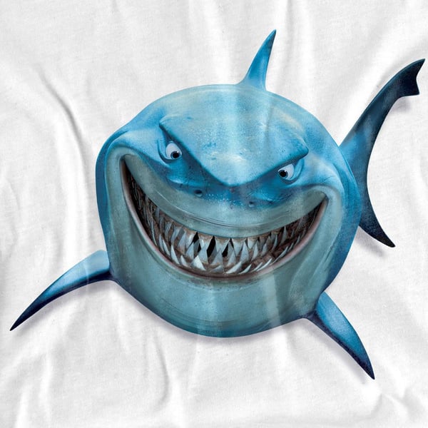 Finding Nemo Unisex Adult Bruce Smile T-Shirt