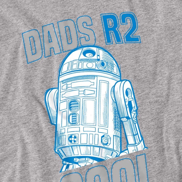 Star Wars Unisex Adult Dads R2 Cool Fathers Day T-Shirt