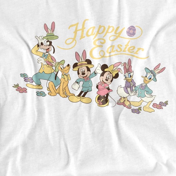 Mickey Mouse Unisex Adult Bunny Hats Easter T-Shirt