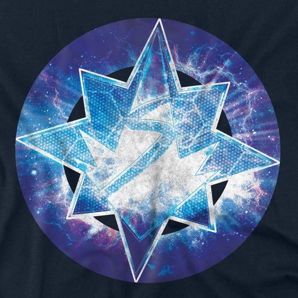 The Marvels Unisex Adult Galaxy Logo T-Shirt