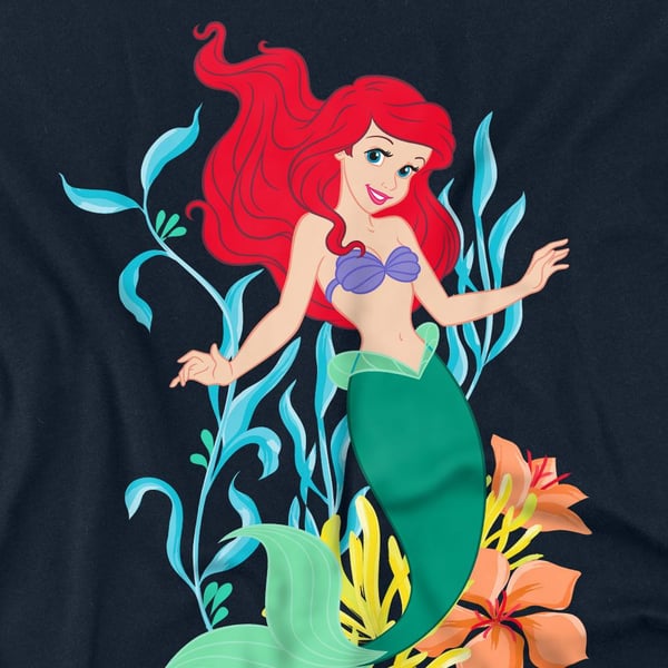 The Little Mermaid Unisex Adult Ariel Kelp T-Shirt