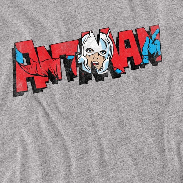 Ant-Man And The Wasp: Quantumania Unisex Adult Retro Frame Logo T-Shirt