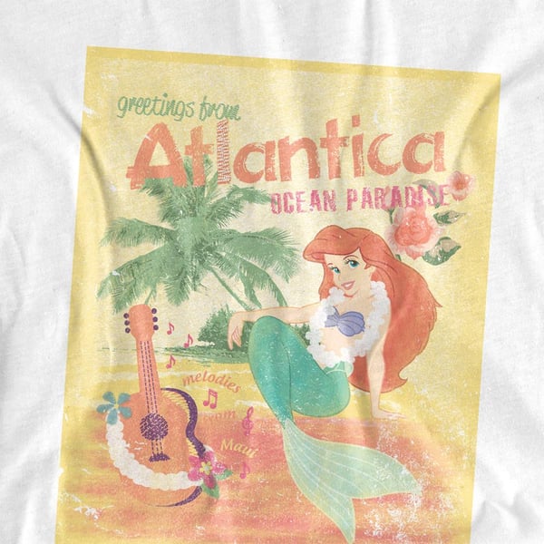 The Little Mermaid Unisex Adult Atlantica Ariel T-Shirt