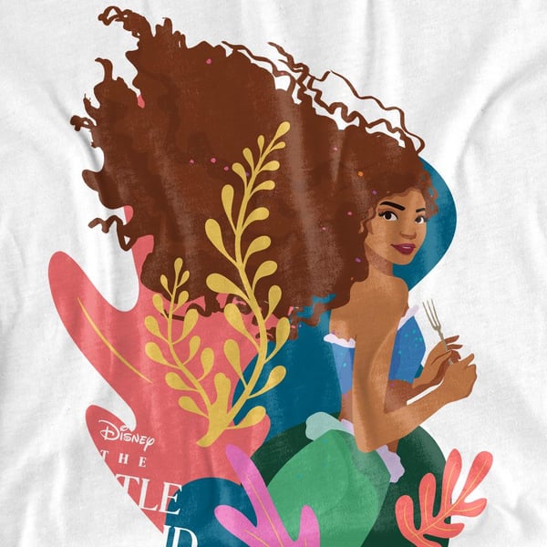 The Little Mermaid Unisex Adult Coral Beauty Ariel T-Shirt