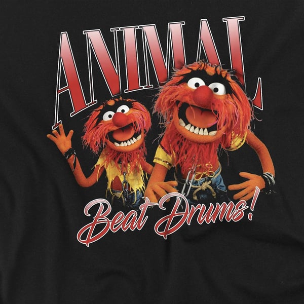 The Muppets Unisex Adult Bootleg Animal T-Shirt