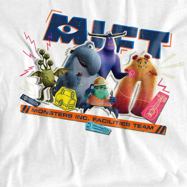Monsters at Work Unisex Adult Monsters Inc Facilities Team T-Shirt