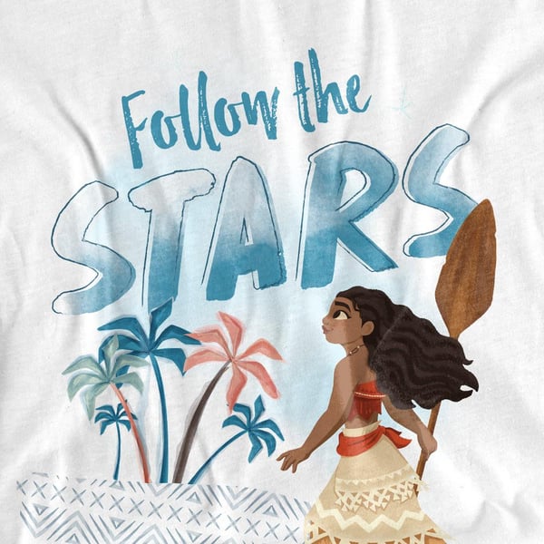 Moana Unisex Adult Follow The Stars T-Shirt