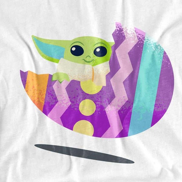 Star Wars Unisex Adult Ride Grogu Easter Egg T-Shirt