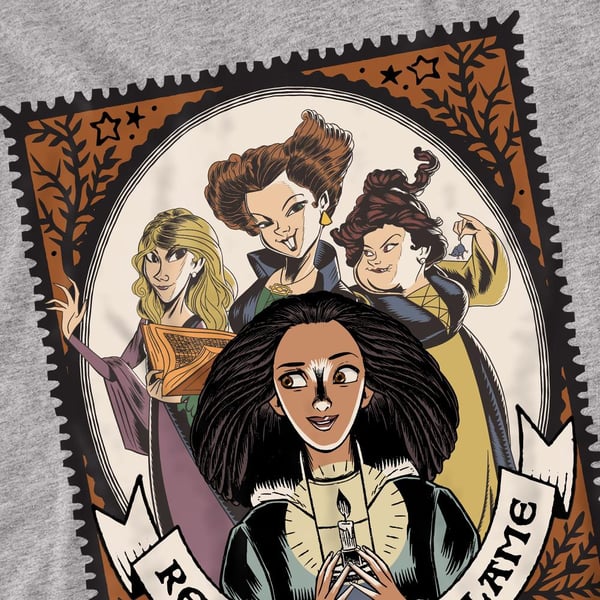 Hocus Pocus 2 Unisex Adult Reclaim The Flame Becca Stamp T-Shirt