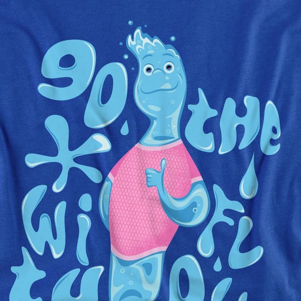 Elemental Unisex Adult Go With The Flow Wade T-Shirt