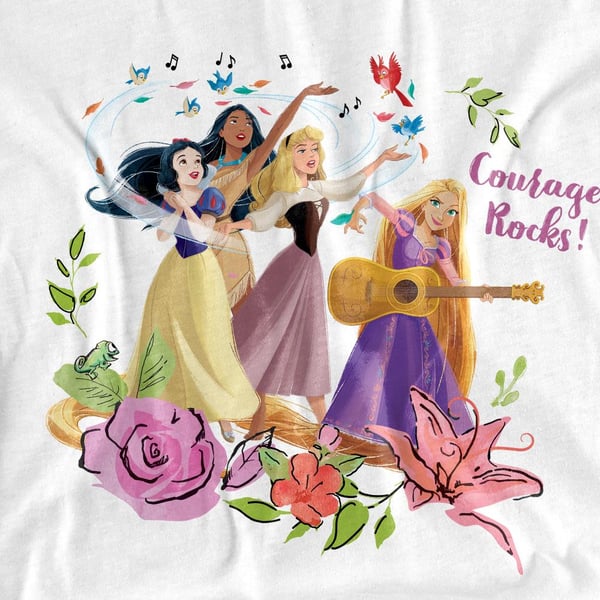 Disney Princess Unisex Adult Snow White Pocahontas Sleeping Beauty T-Shirt