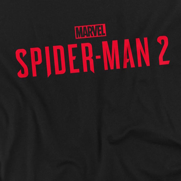 Spider-Man 2 Unisex Adult Gamerverse Red Logo T-Shirt