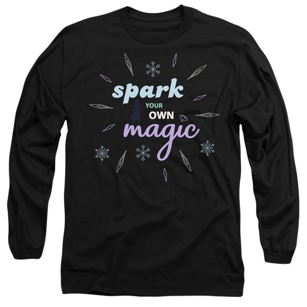 Frozen Unisex Adult Spark Your Own Magic Elsa Silhouette T-Shirt