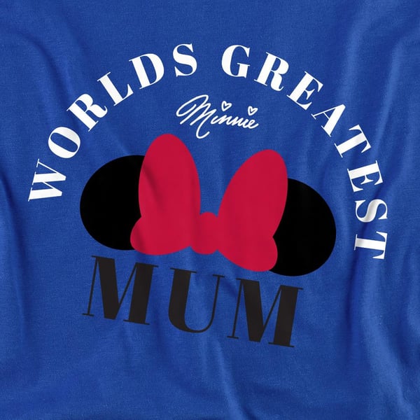 Minnie Mouse Unisex Adult World´s Greatest Mum Mothers Day T-Shirt