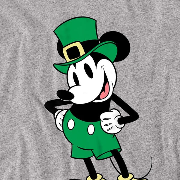 Mickey Mouse Unisex Adult St Patricks Day T-Shirt