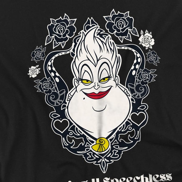 Disney Villains Unisex Adult Leaving U Speechless Ursula Valentine`s Day T-Shirt