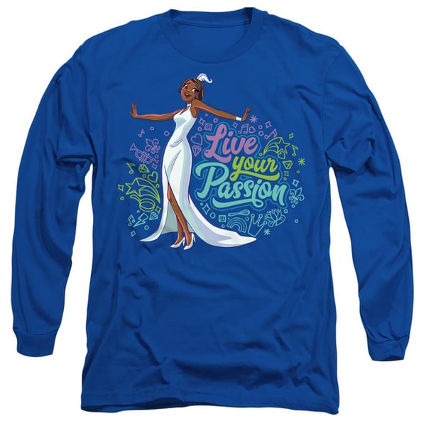 The Princess and the Frog Unisex Adult Live Your Passion Tiana T-Shirt