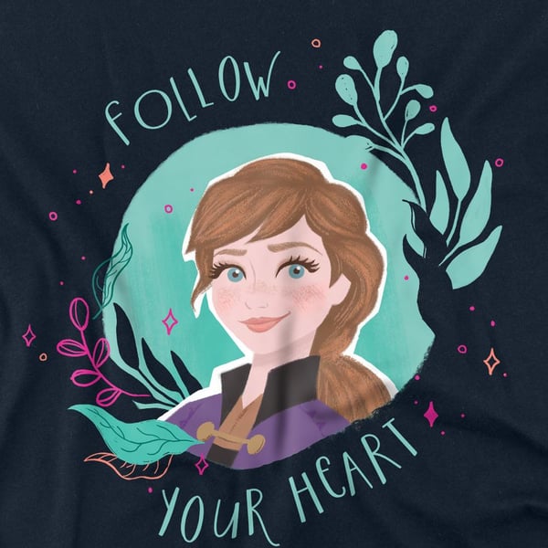 Frozen Unisex Adult Follow Your Heart Anna T-Shirt
