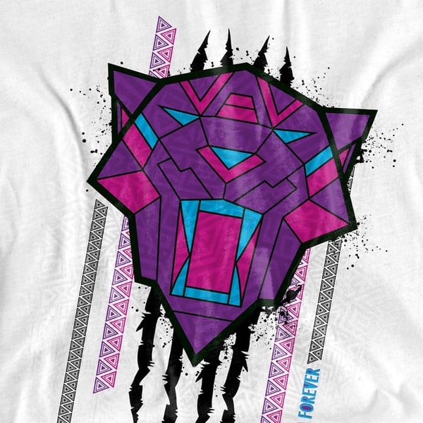Black Panther: Wakanda Forever Unisex Adult Head Slash T-Shirt