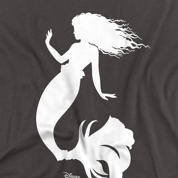 The Little Mermaid Unisex Adult Ariel Silhouette T-Shirt