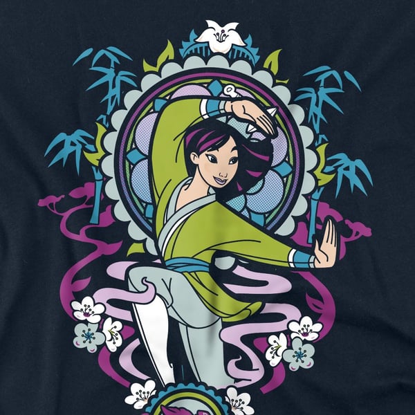 Mulan Unisex Aikuisten Lasimaalaus T-paita