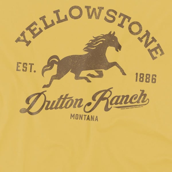 Yellowstone Mens Dutton Ranch Horse T-Shirt