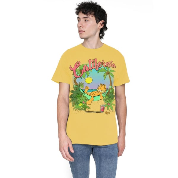 Garfield Mens Beach Time T-Shirt