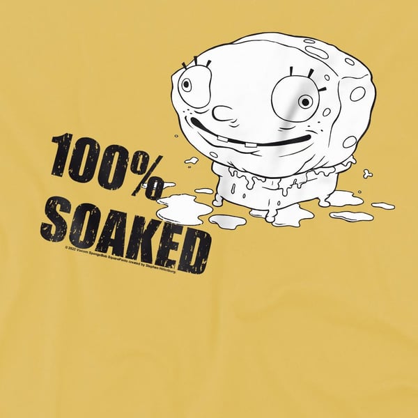 SpongeBob SquarePants Mens 100% Soaked T-Shirt