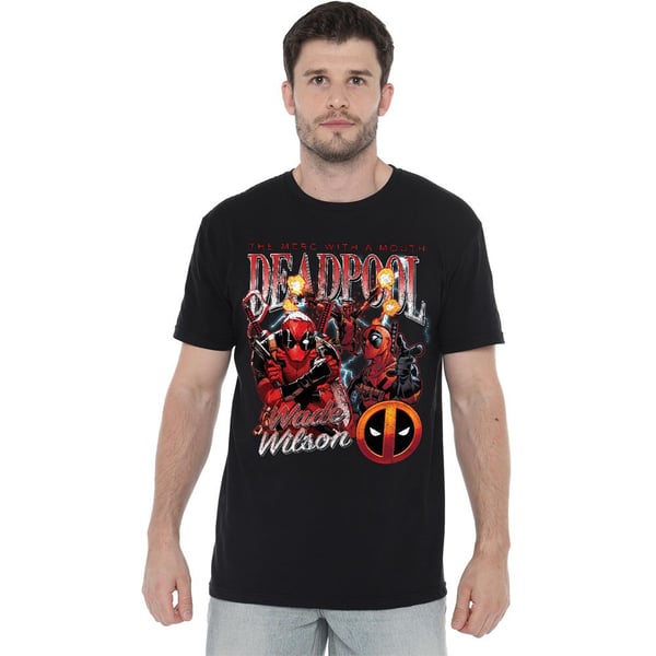Deadpool Mens Character Montage T-Shirt