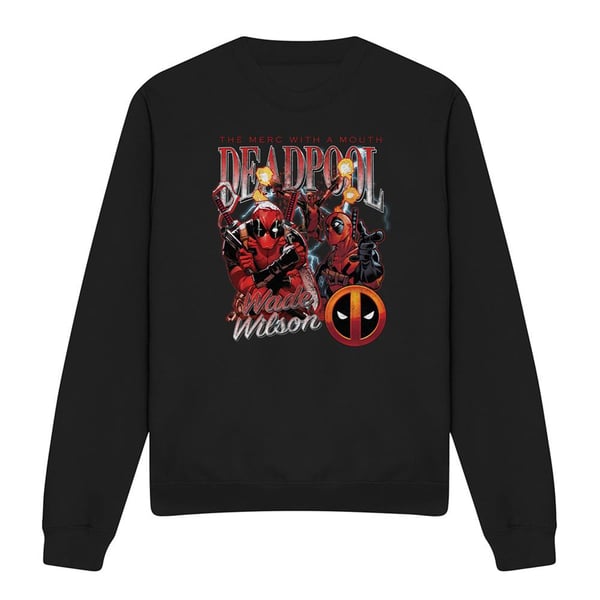 Deadpool Unisex Aikuisten Hahmokollaasi Collegepaita