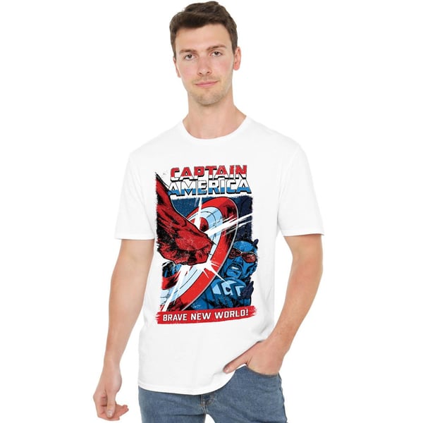 Captain America: Brave New World Mens Red Hulk Punch T-Shirt