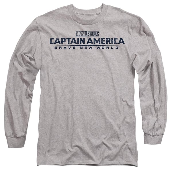 Captain America: Brave New World Unisex Adult Distressed Logo T-Shirt