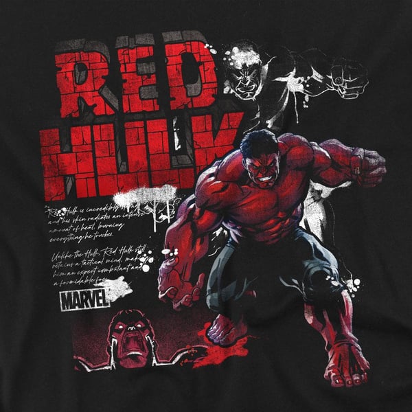 Captain America: Brave New World Unisex Adult Red Hulk T-Shirt