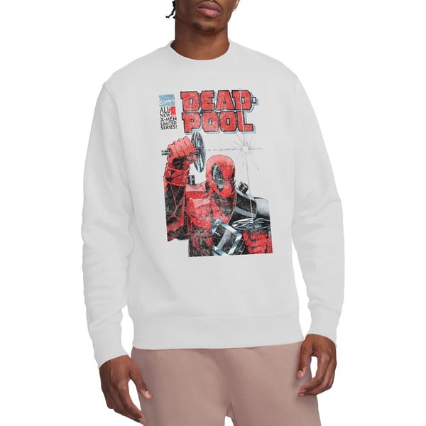 Deadpool Unisex Adult Comic Cover Sweatshirt