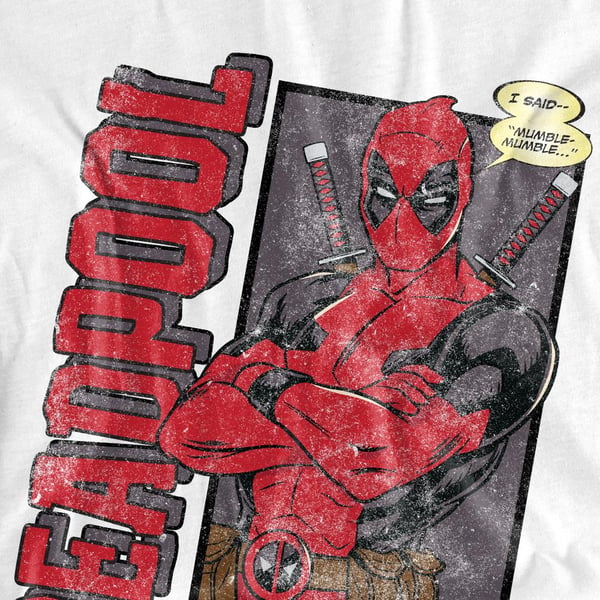 Deadpool Unisex Adult I Said Mumble T-Shirt