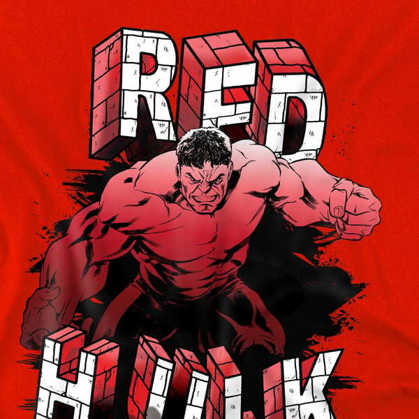 Captain America: Brave New World Childrens/Kids Red Hulk Brick T-Shirt