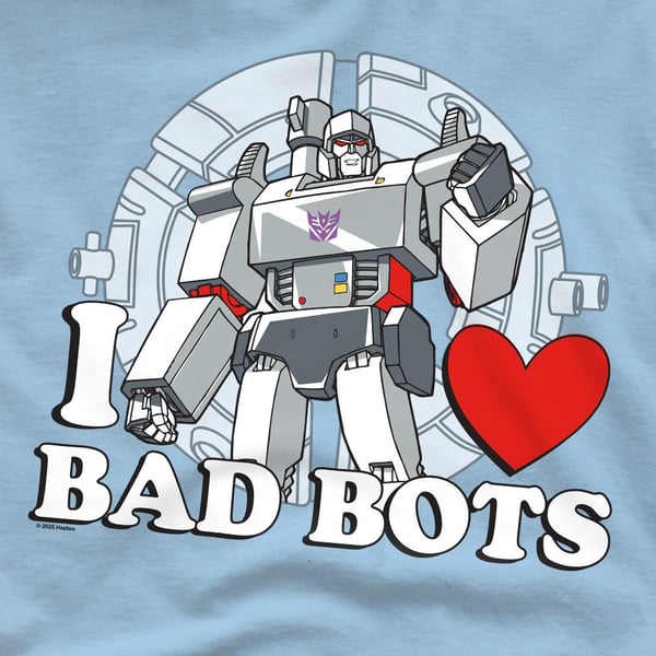 Transformers Mens I Love Bad Bots Megatron T-Shirt