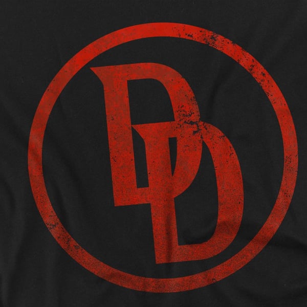 Daredevil Unisex Adult Logo T-Shirt