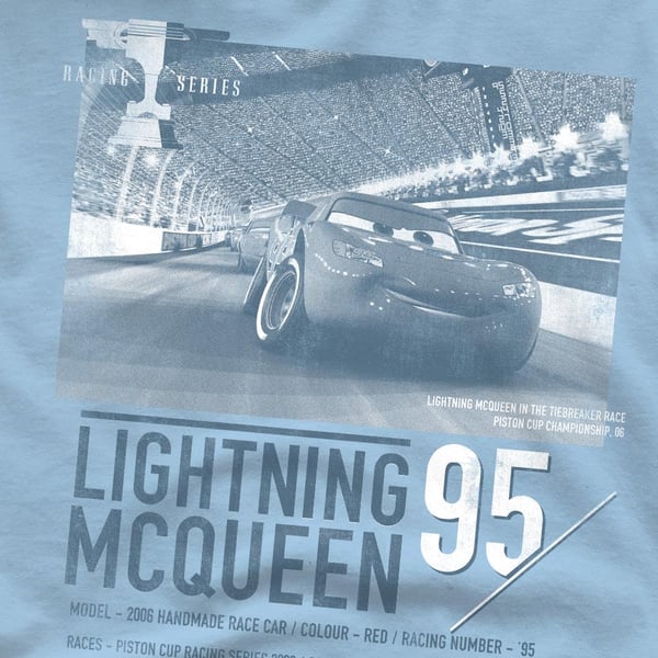 Autot Miesten Salama McQueen T-paita