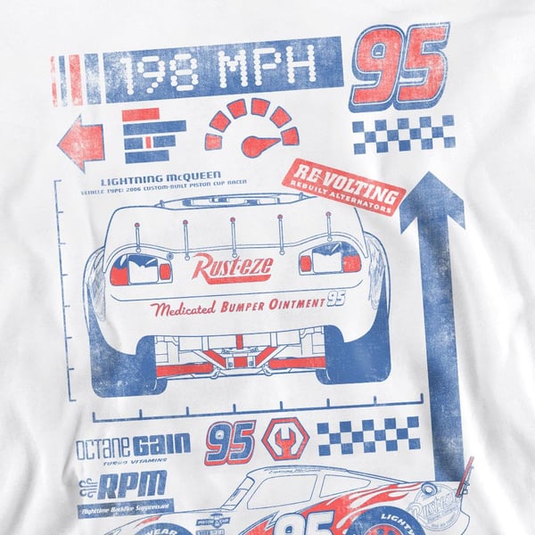 Cars Unisex Adult 198 MPH Lightning McQueen Sweatshirt