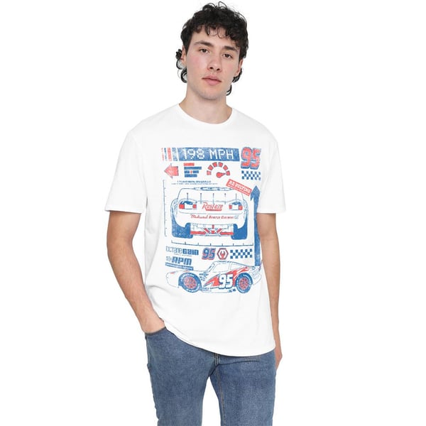 Cars Mens 198 MPH Lightning McQueen T-Shirt